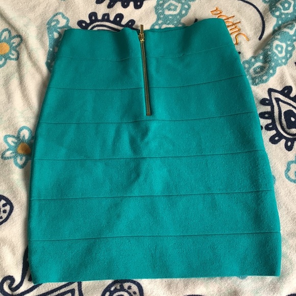 Bebe bandage skirt - teal color - Picture 2 of 3